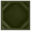 VidaXL Donica 2 pcs Zielony oliwkowy 50 x 50 x 50 cm Stal
