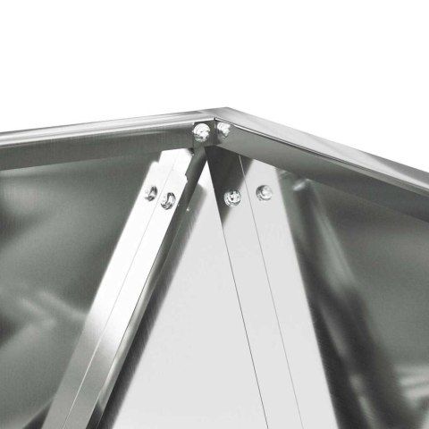 DONICA SREBRNY 40X40X40CM STAL GALWANIZOWANA