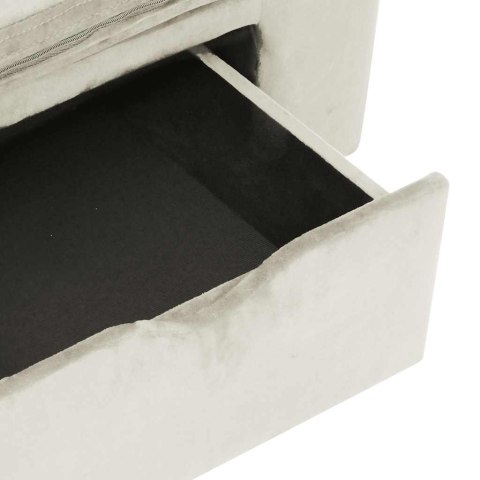 VidaXL Sofa dla psa, z szufladą, kremowa, 75x50x38 cm, pluszowa