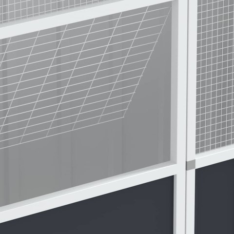 WOLIERA ANTRACYTOWA 215X78X200CM GALWANIZOWANA STAL