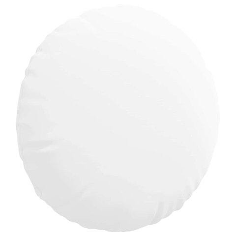 PODUSZKI NA SIEDZISKA 2 SZT. BIAŁY Ø50X19CM TKANINA