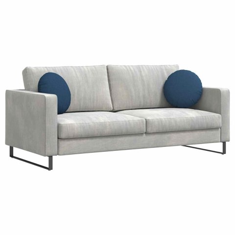 PODUSZKI NA SIEDZISKA 2 SZT. NIEBIESKI Ø40X13CM TKANINA