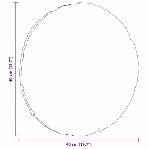 PODUSZKI NA SIEDZISKA 2 SZT. NIEBIESKI Ø40X13CM TKANINA