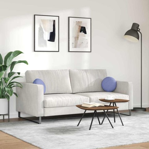 PODUSZKI NA SIEDZISKA 2 SZT. NIEBIESKI DŻINS Ø30X13CM TKANINA