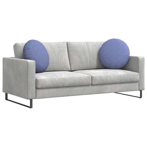 PODUSZKI NA SIEDZISKA 2 SZT. NIEBIESKI DŻINS Ø50X19CM TKANINA