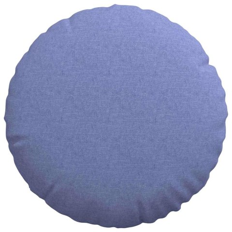 PODUSZKI NA SIEDZISKA 2 SZT. NIEBIESKI DŻINS Ø50X19CM TKANINA