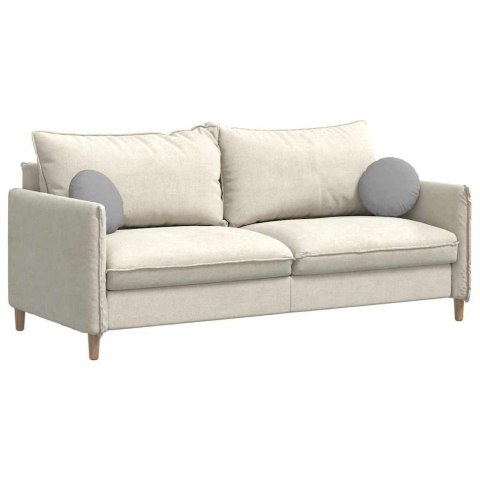 PODUSZKI NA SIEDZISKA 2 SZT. SZARY CHMUR Ø30X13CM TKANINA