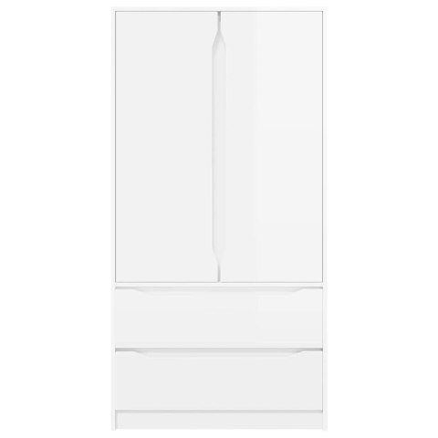 SZAFKA ŁAZIENKOWA POŁYSK BIAŁY 79,5X49X156CM