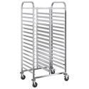 WÓZEK NA TACE Z 32 POJEMNIKAMI GN 75X55X162,5CM STAL NIERDZEWNA
