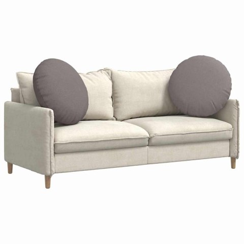 PODUSZKI NA SIEDZISKA 2 SZT. CIEMNOSZARY Ø80X29CM TKANINA