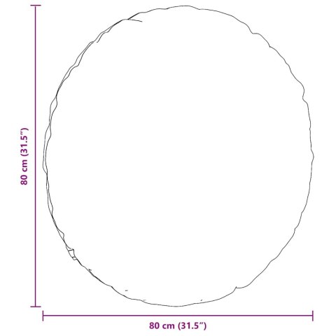 PODUSZKI NA SIEDZISKA 2 SZT. CIEMNOSZARY Ø80X29CM TKANINA