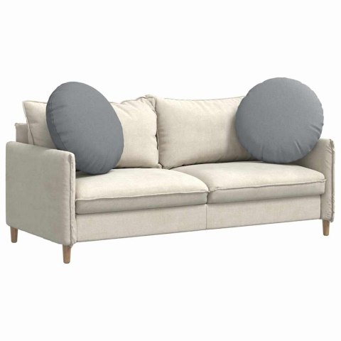 PODUSZKI NA SIEDZISKA 2 SZT. JASNOSZARY Ø80X29CM TKANINA