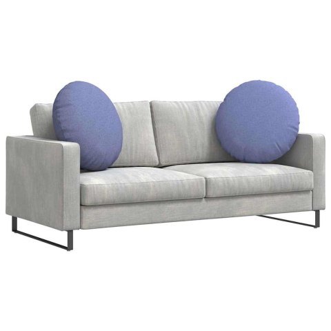 PODUSZKI NA SIEDZISKA 2 SZT. NIEBIESKI DŻINS Ø60X21CM TKANINA