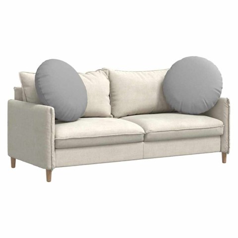 PODUSZKI NA SIEDZISKA 2 SZT. SZARY CHMUR Ø80X29CM TKANINA