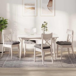 PODUSZKI NA SIEDZISKA 4 SZT. CIEMNOSZARY 40X40X12CM TKANINA