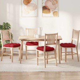 PODUSZKI NA SIEDZISKA 4 SZT. CZERWONY 40X40X12CM TKANINA