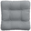 PODUSZKI NA SIEDZISKA 4 SZT. JASNOSZARY 40X40X12CM TKANINA