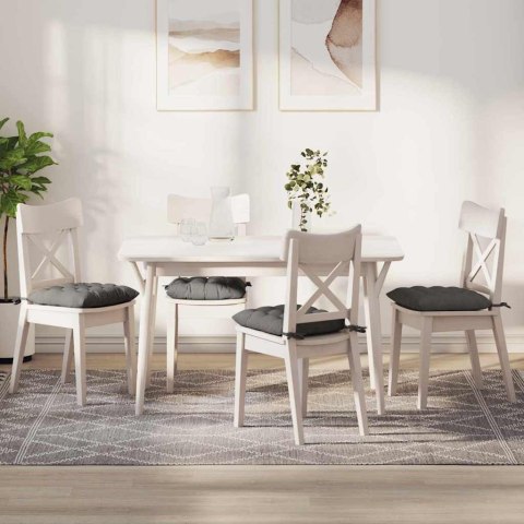 PODUSZKI NA SIEDZISKA 4 SZT. JASNOSZARY 40X40X6CM