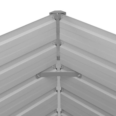 DONICA DO PODNIESIONEJ GRZĄDKI 100X100X77CM STAL ZIELONA