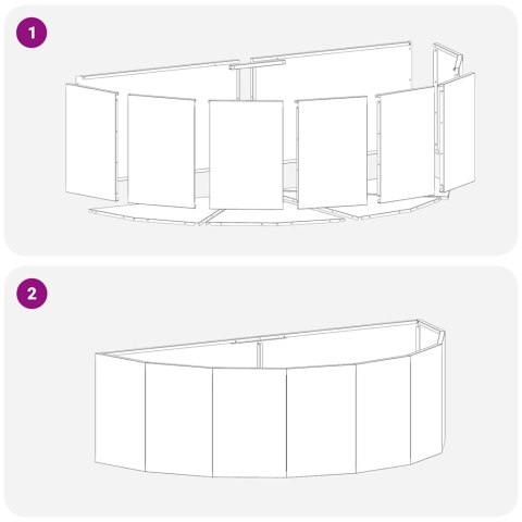 VidaXL Donica Biały 120 x 60 x 35 cm Stal