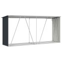 WIATA NA DREWNO STAL GALWANIZOWANA 330X84X152CM ANTRACYTOWA
