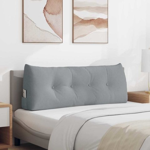 PODUSZKA NA PLECY JASNOSZARY 120X24X50CM TKANINA