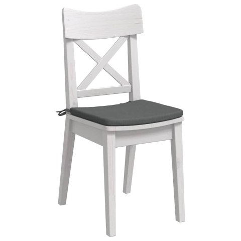 PODUSZKI NA SIEDZISKA 4 SZT. CIEMNOSZARY 40X40X3CM TKANINA