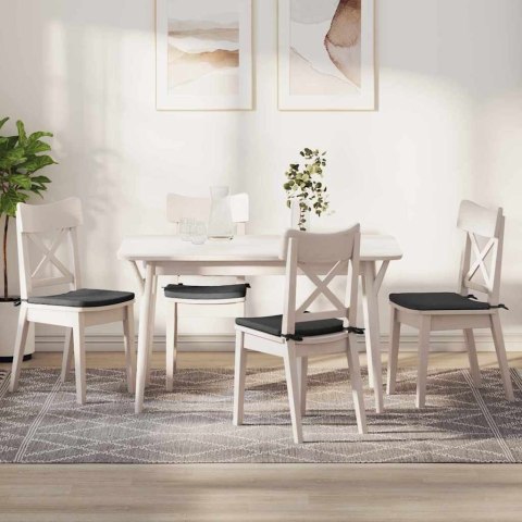 PODUSZKI NA SIEDZISKA 4 SZT. CIEMNOSZARY 40X40X3CM