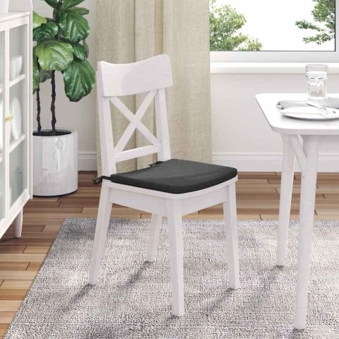 PODUSZKI NA SIEDZISKA 4 SZT. CIEMNOSZARY 40X40X3CM