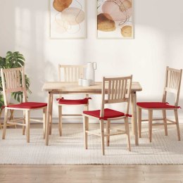 PODUSZKI NA SIEDZISKA 4 SZT. CZERWONY 40X40X3CM TKANINA