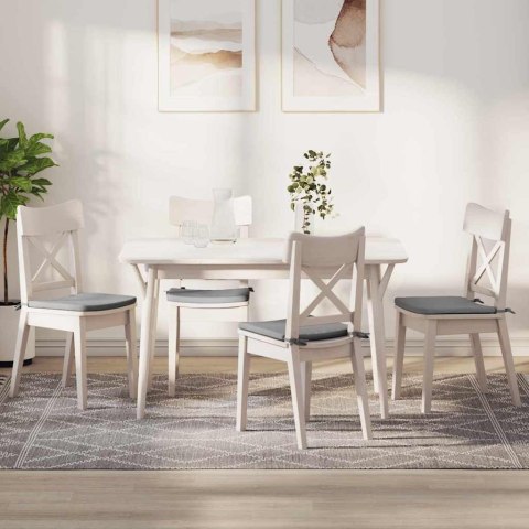 PODUSZKI NA SIEDZISKA 4 SZT. SZARY CHMUR 40X40X3CM TKANINA