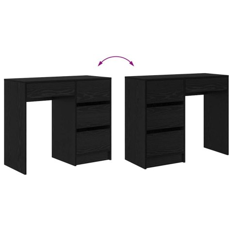 BIURKO CZARNY DĄB 90X37,5X75CM