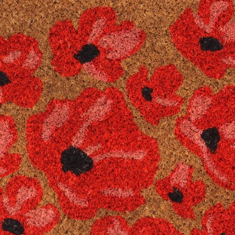 VidaXL Wycieraczka, naturalna, 40x60 cm, włókno kokosowe, tuftowana