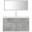 3-CZ. ZESTAW MEBLI ŁAZIENKOWYCH SZAROŚĆ BETONU