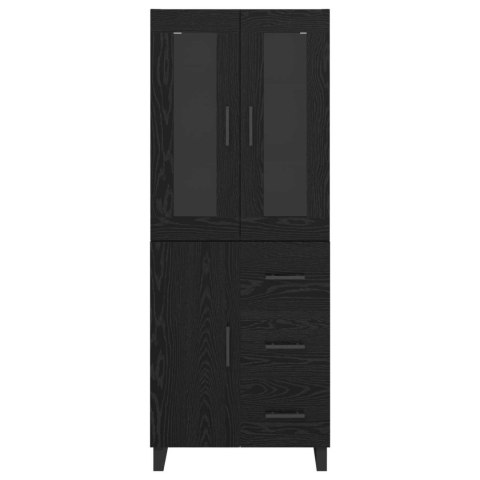 KOMODA CZARNY DĄB 69,5X34X180CM