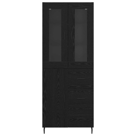KOMODA CZARNY DĄB 69,5X34X180CM