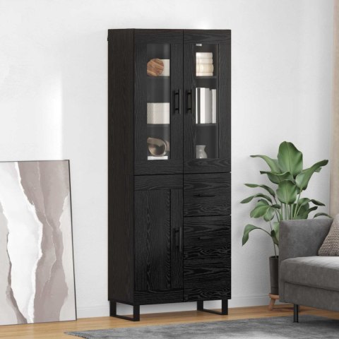 KOMODA CZARNY DĄB 69,5X34X180CM