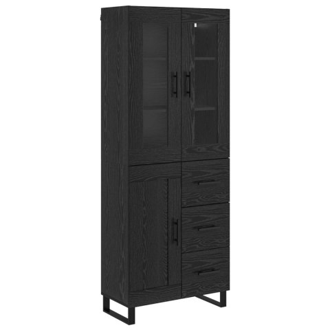 KOMODA CZARNY DĄB 69,5X34X180CM