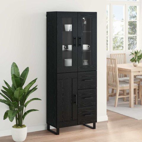 KOMODA CZARNY DĄB 69,5X34X180CM