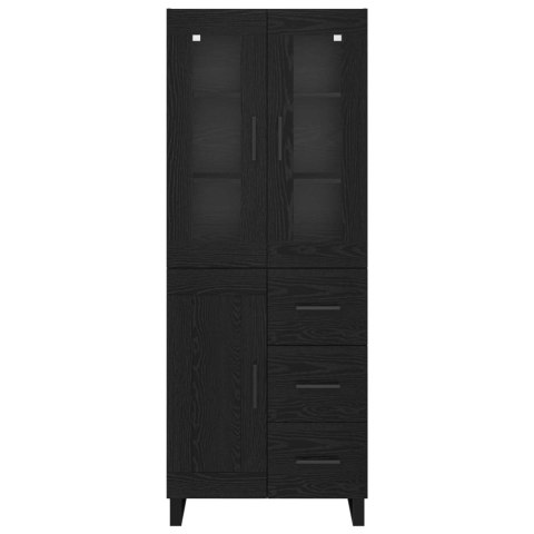 KOMODA CZARNY DĄB 69,5X34X180CM