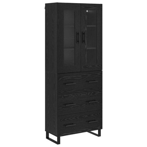 KOMODA CZARNY DĄB 69,5X34X180CM