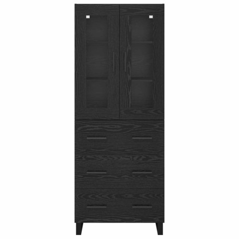 KOMODA CZARNY DĄB 69,5X34X180CM