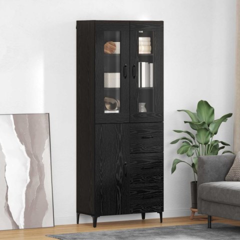 KOMODA CZARNY DĄB 69,5X34X180CM