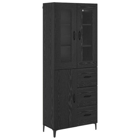 KOMODA CZARNY DĄB 69,5X34X180CM