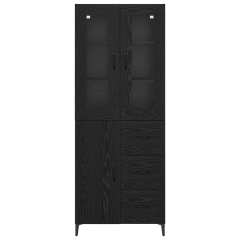 KOMODA CZARNY DĄB 69,5X34X180CM