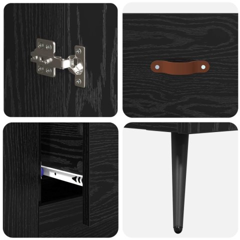 KOMODA CZARNY DĄB 69,5X34X180CM