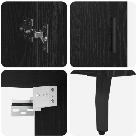 KOMODA CZARNY DĄB 69,5X34X180CM