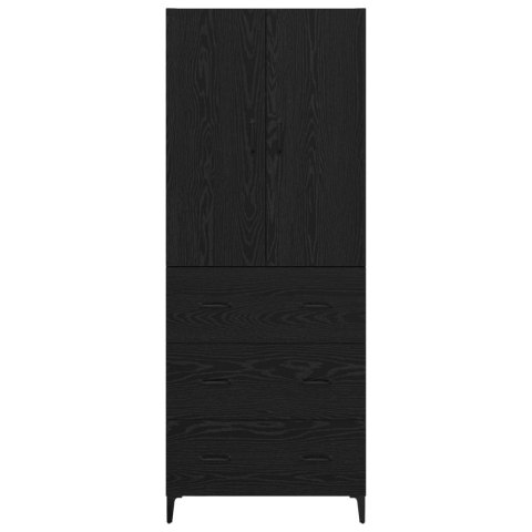 KOMODA CZARNY DĄB 69,5X34X180CM