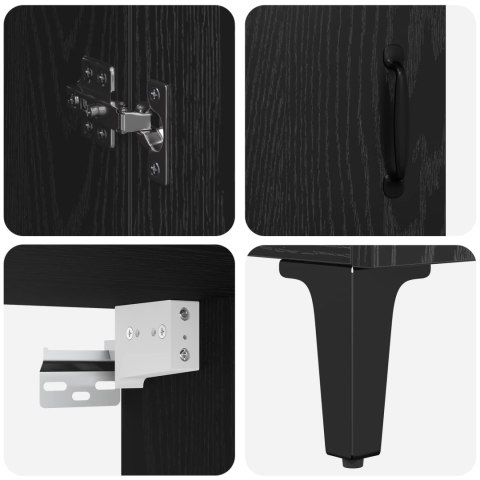 KOMODA CZARNY DĄB 69,5X34X180CM