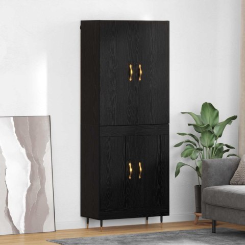 KOMODA CZARNY DĄB 69,5X34X180CM